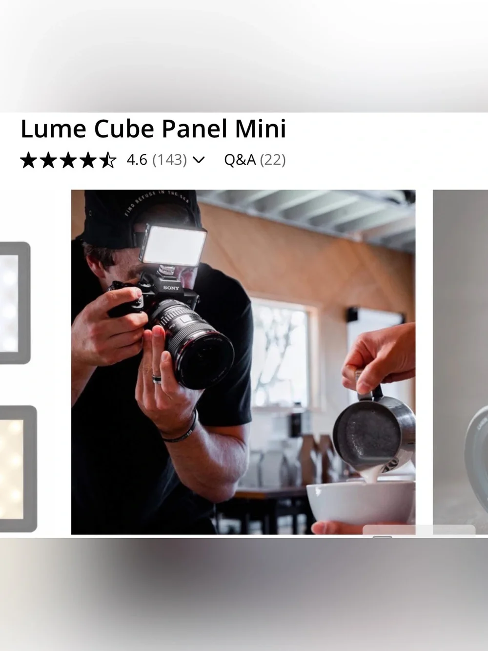 Lume Cube Mini LED Video Light - White/Black